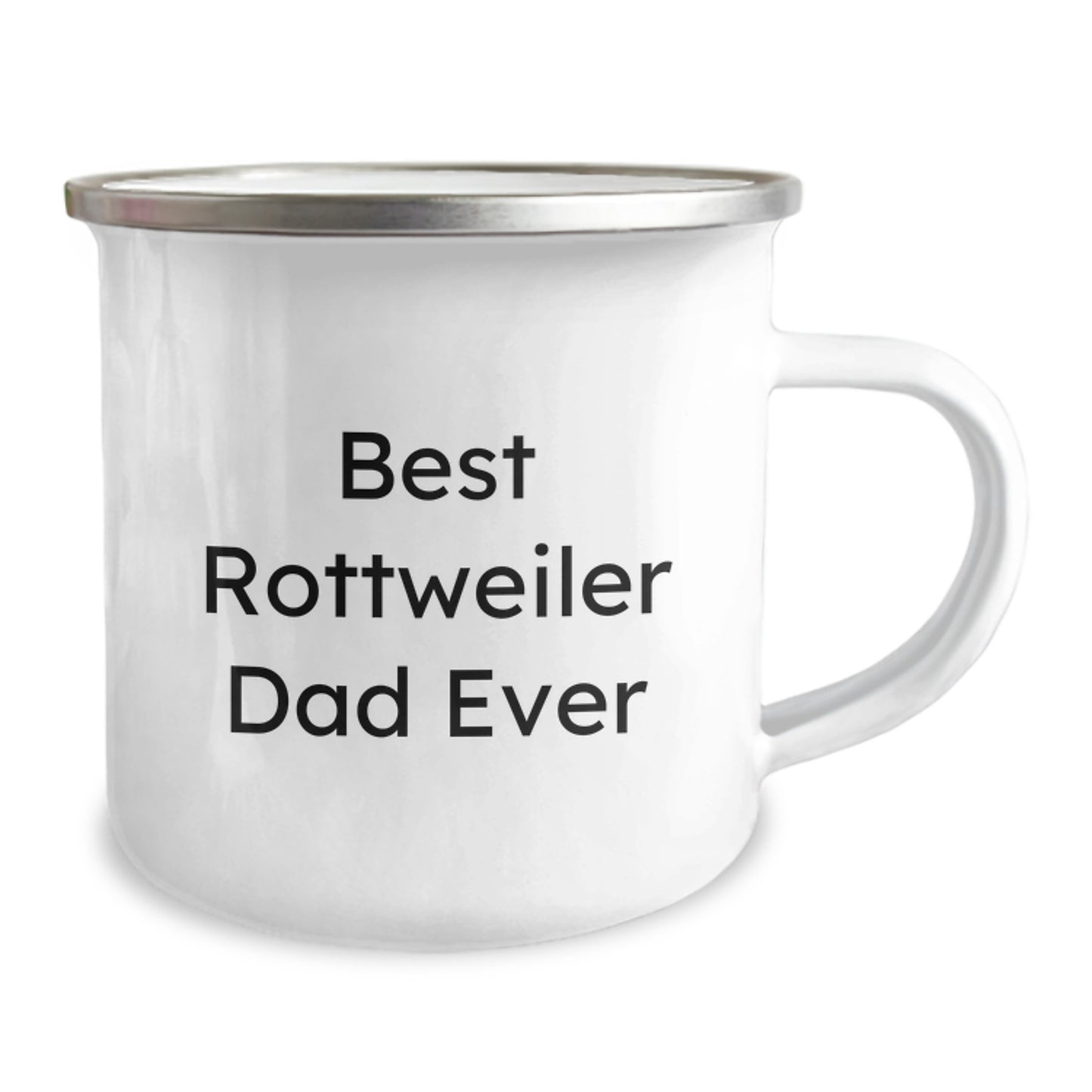 Funny Rottweiler Dad Gifts from Friends to Family for Birthday, Best Rottweiler Dad Ever Camping Mug, Unique Gifts for Rottweiler Dog Lovers - Image 2