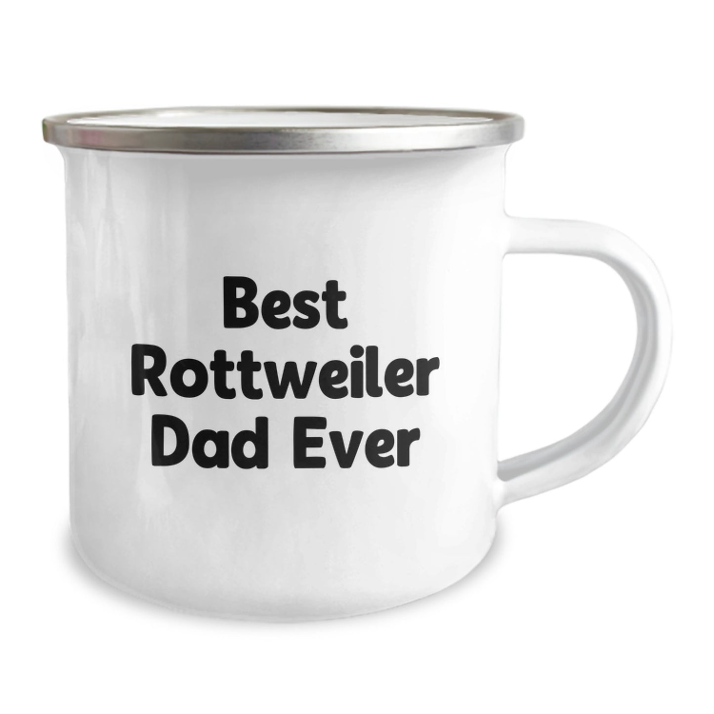 Rottweiler Dog Lover's Funny Camping Mug, Gifts from Men, Women, Friends, Family, Best Dad Ever, Birthday Unique Gifts for Him, Her, Dad, Mom - Image 2