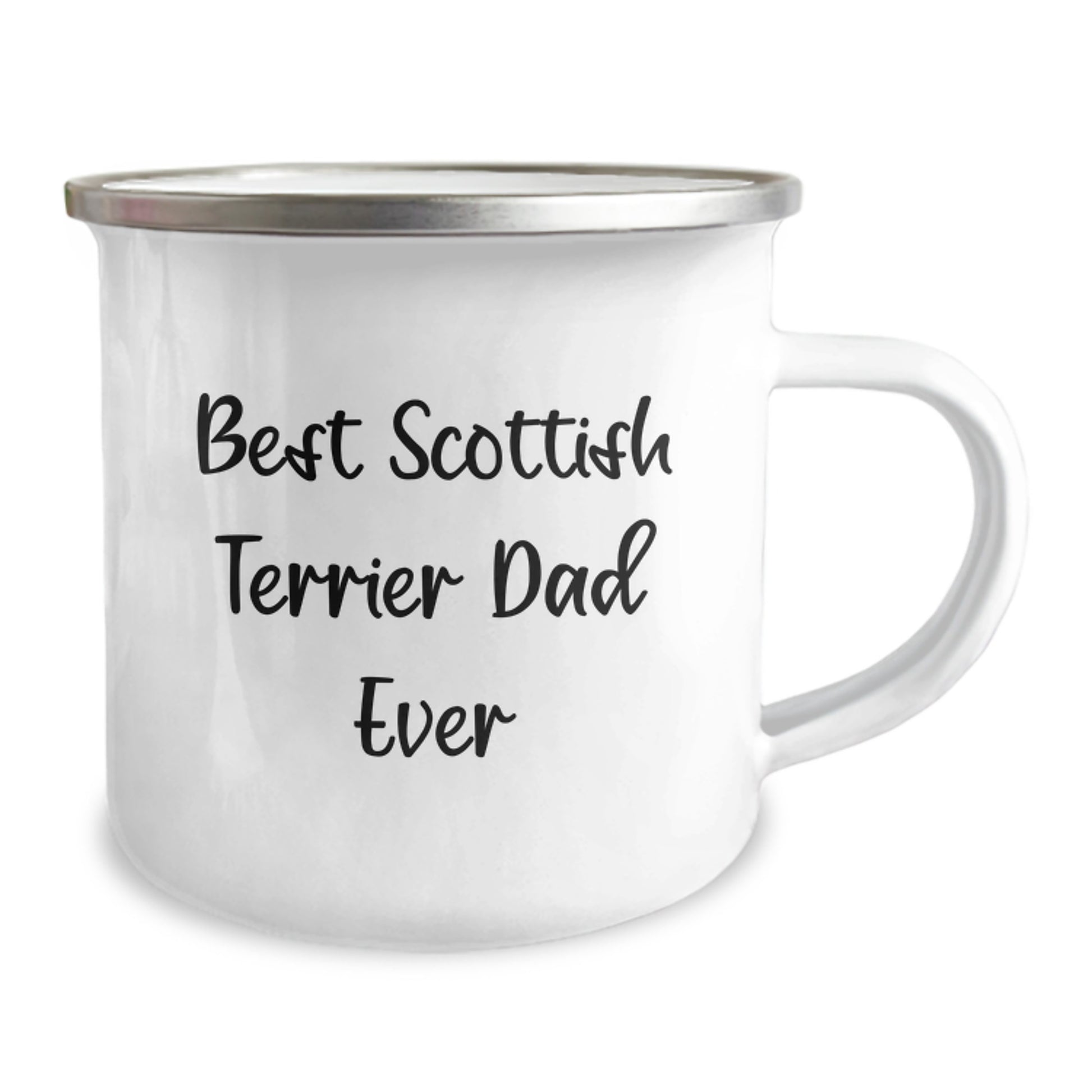 Scottish Terrier Dad Camping Mug, Best Scottish Terrier Dad Ever, Funny Gift for Scottish Terrier Dog Lovers on Birthday from Friends, Family, or Coworkers - Image 2