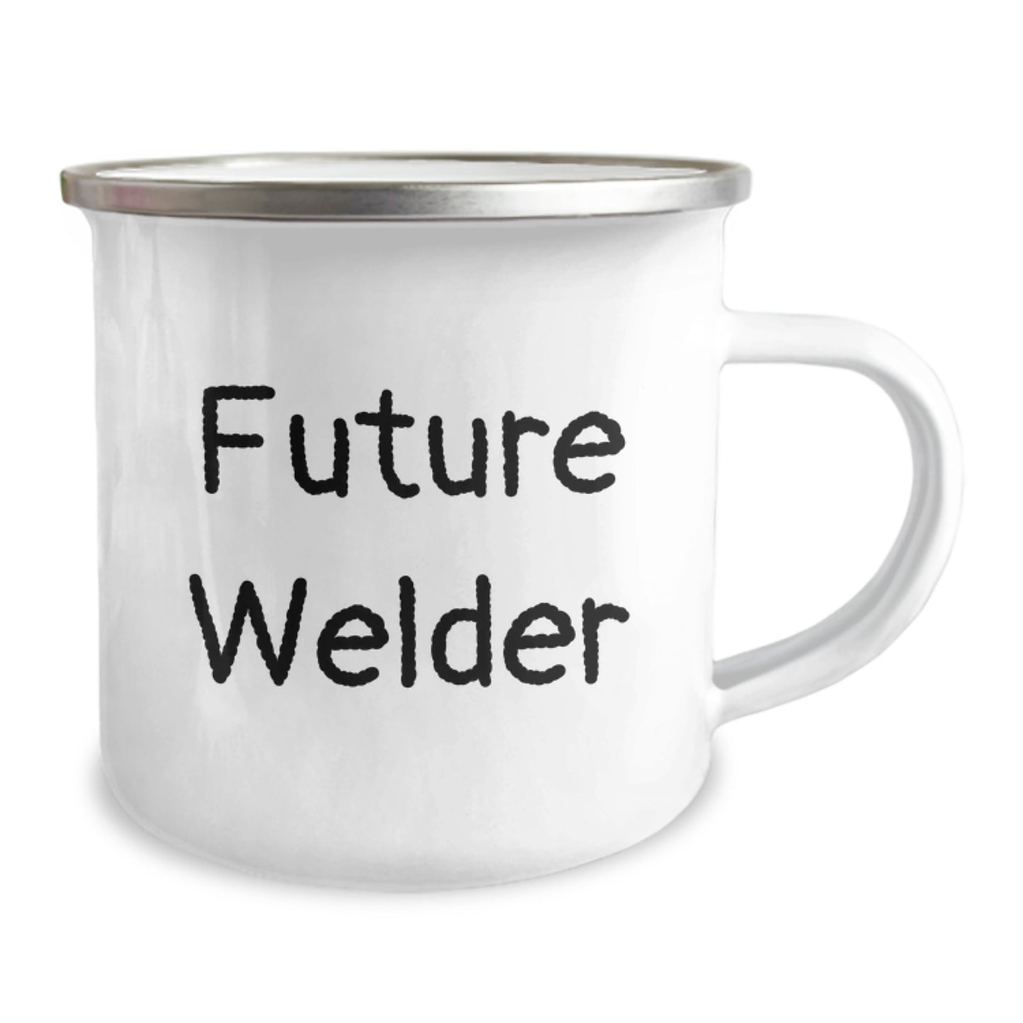 Funny Gifts from Men to Future Welder, Camping Mug with Inspirational Quote, Christmas Unique Gifts for Welder Enthusiasts, Stainless Steel with Enamel Finish, 12 oz Capacity - Image 2