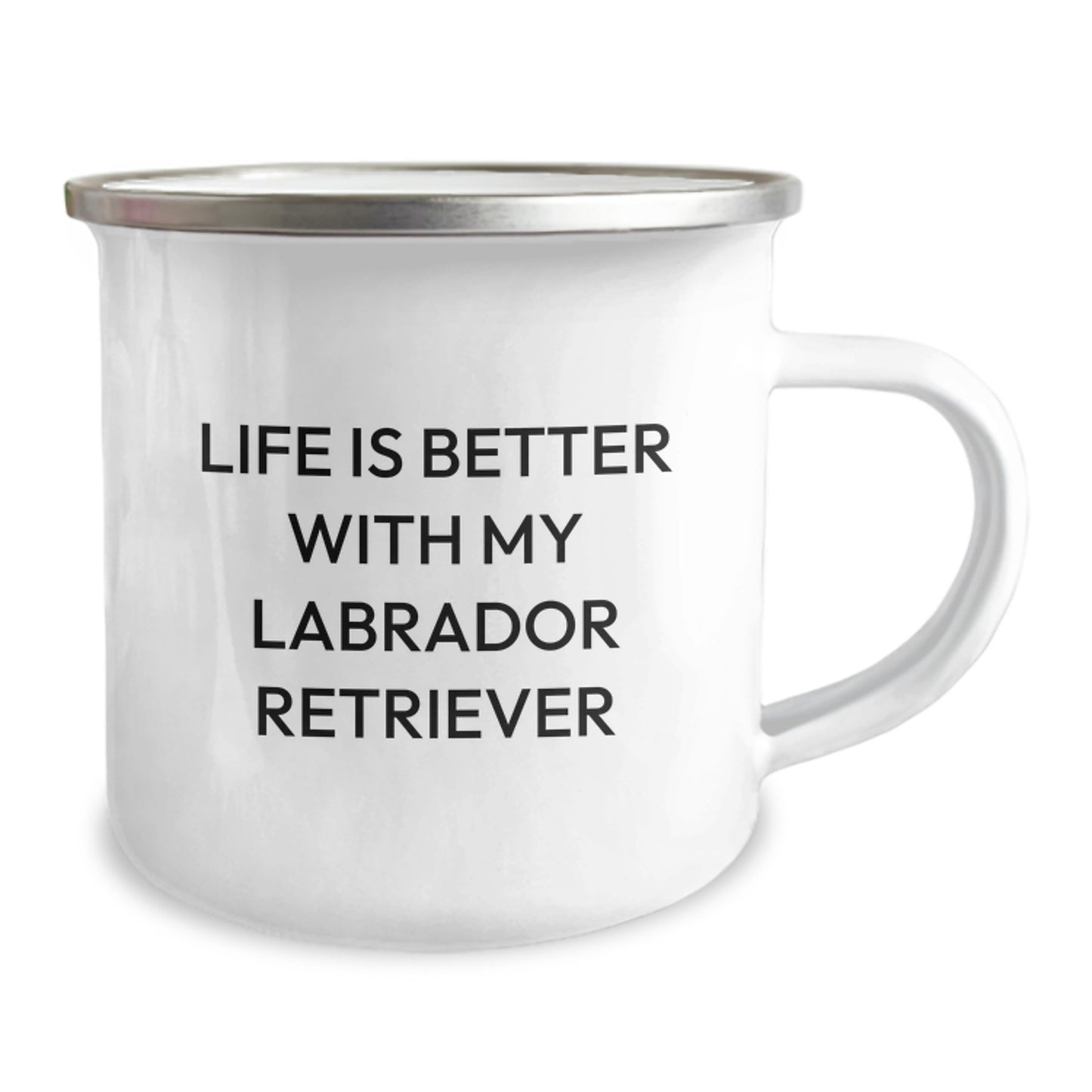Labrador Retriever Dog Lover Camping Mug Gifts from Men to Women, Funny Quote Life Is Better With My Labrador Retriever, Unique Valentine's Gifts - Image 2