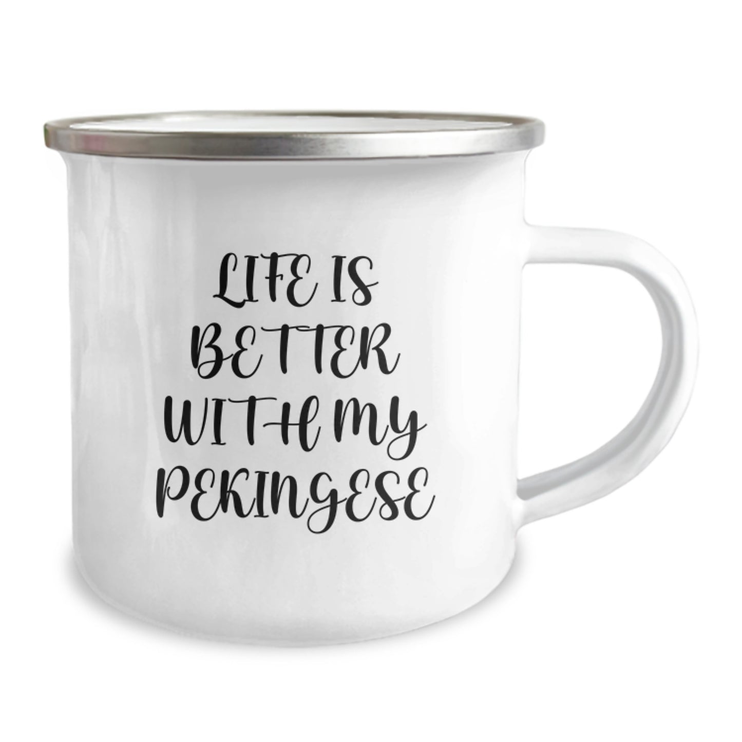 Unique Pekingese Dog Camping Mug Gifts from Men Women Friends Family - Image 2