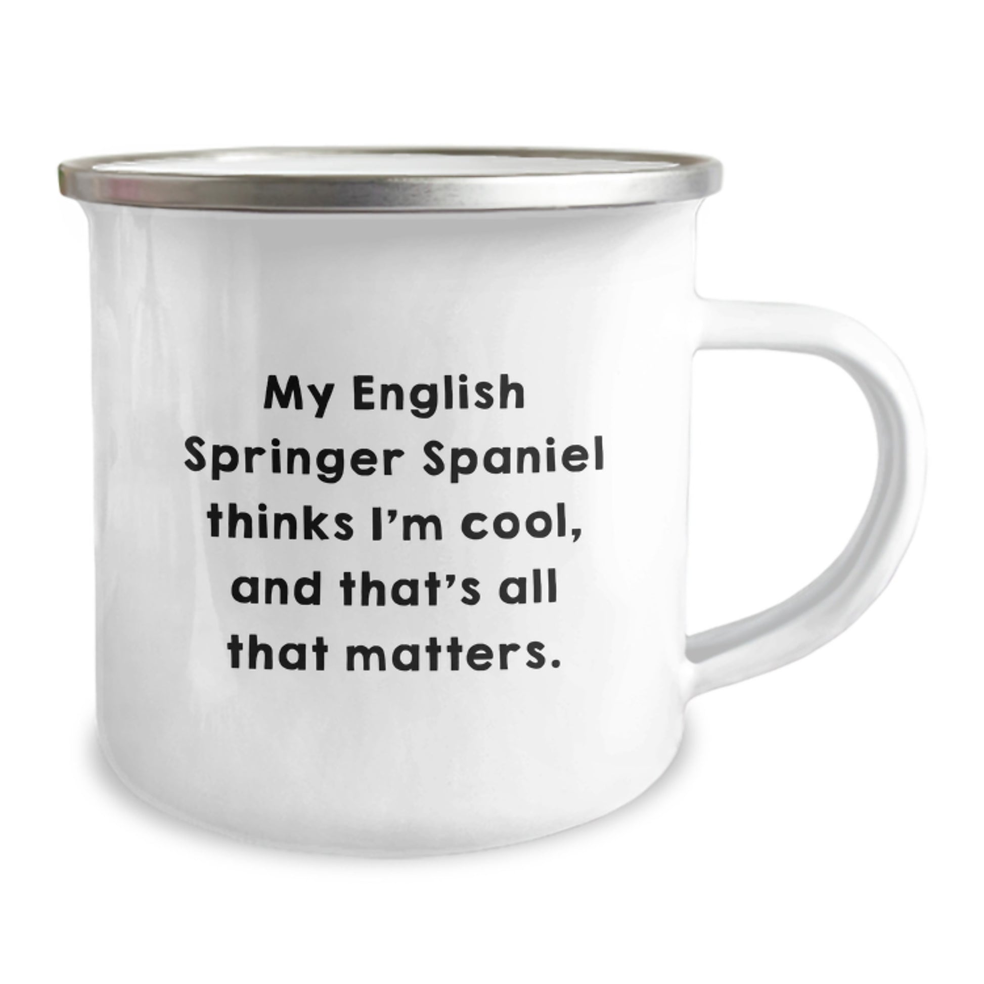 English Springer Spaniel Dog Lover Gifts from Friends, Funny Camping Mug for Birthday, My English Springer Spaniel Thinks I'm Special Gifts for English Springer Spaniel Dog Owners - Image 2