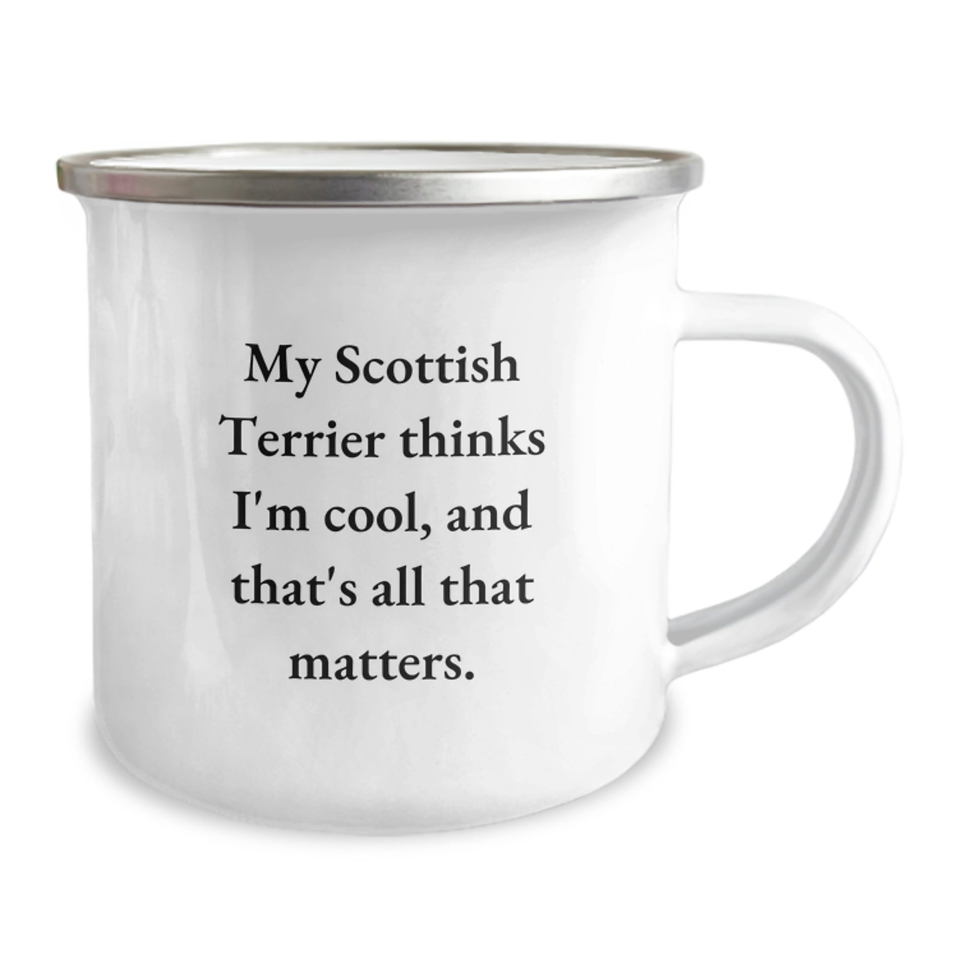 Scottish Terrier Dog Lover Gifts from Family - Birthday Unique Funny Quote Mug, 12 oz Stainless Steel with Enamel Finish - Image 2