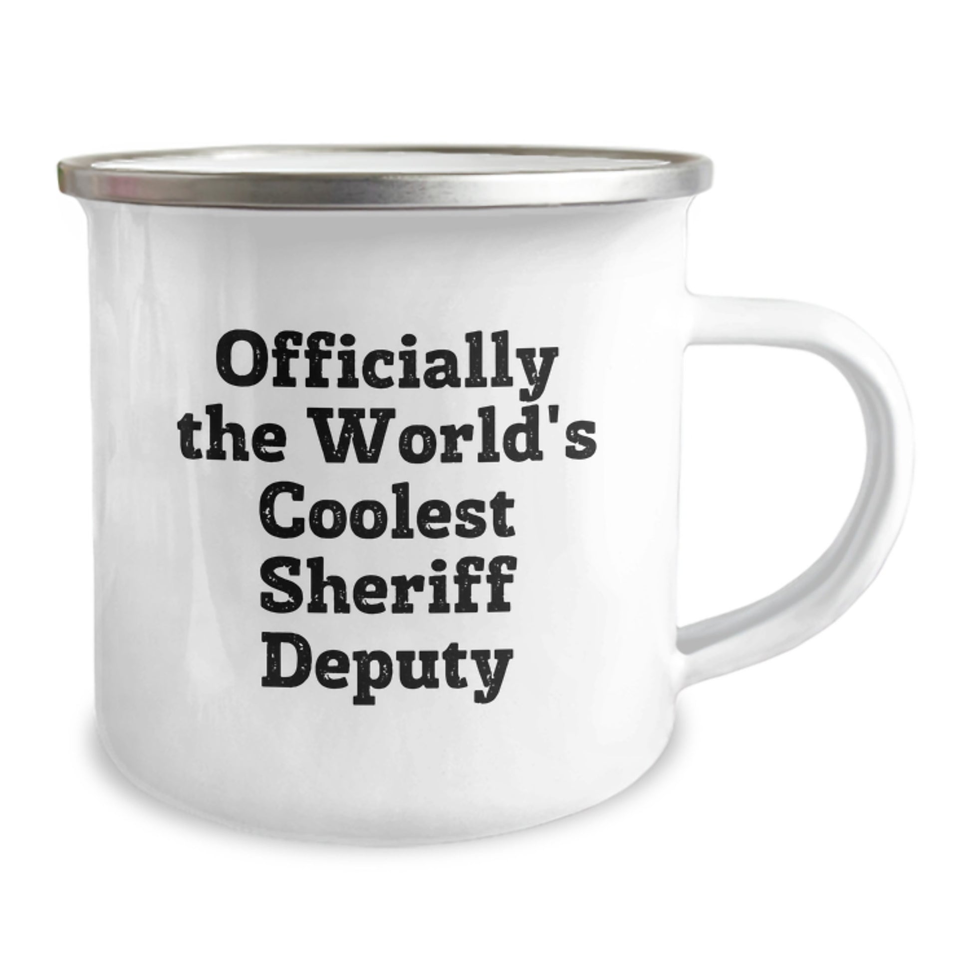 Cool Sheriff Deputy Gifts from Friends, Unique Birthday Unique Gifts for Sheriff Deputy Men, Camping Mug with Funny Quote 'Officially The World's Coolest Sheriff Deputy' - Image 2