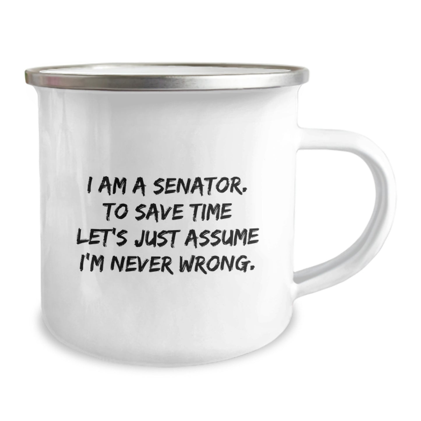 Humorous Senator Camping Mug for Christmas Unique Gifts from Friends or Family to Gift for Senator Men or Women - Image 2