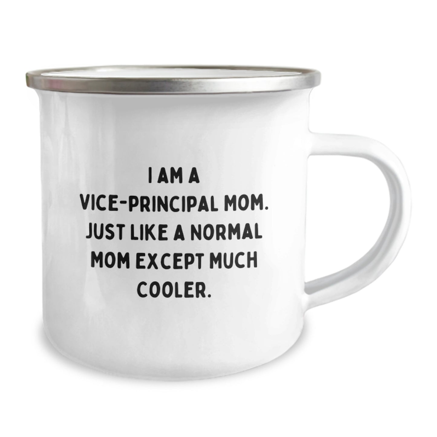 Funny Vice-principal Gifts for Vice-principal Mom - Camping Mug with I Am A Vice-principal Mom Quote, Ideal Gift from Friends to Vice-principal on Christmas Unique Gifts - Image 2
