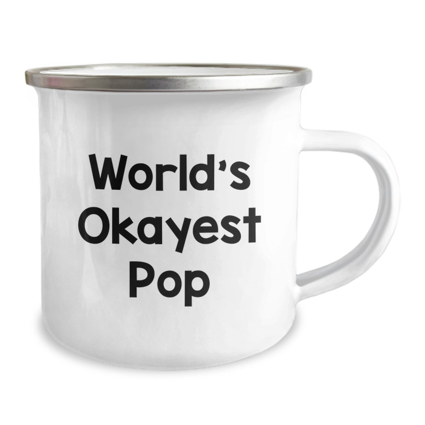 Pop Camping Mug for Christmas Unique Gifts from Friends to Pop Lovers - World's Okayest Pop - Image 2