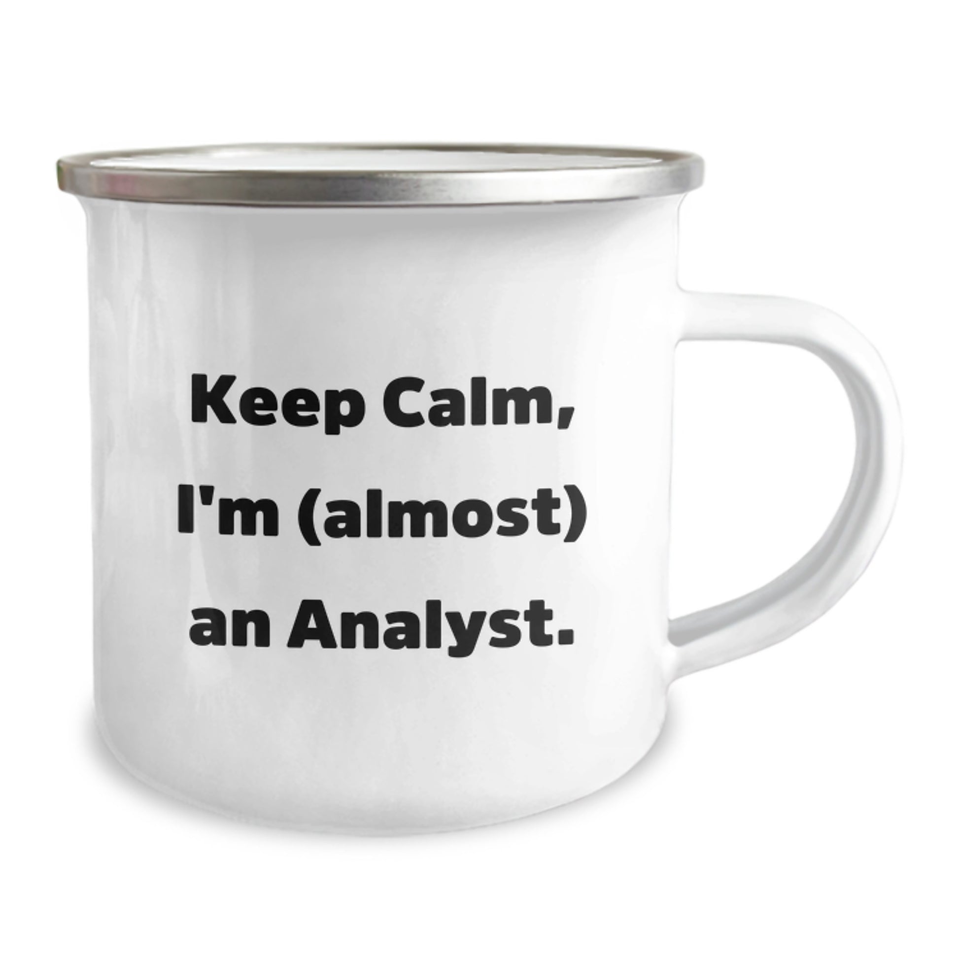 Funny Analyst Gifts from Friends for Christmas Unique Camping Mugs 'Keep Calm, I'm (almost) An Analyst.' for Men Women Coworkers Family - Image 2