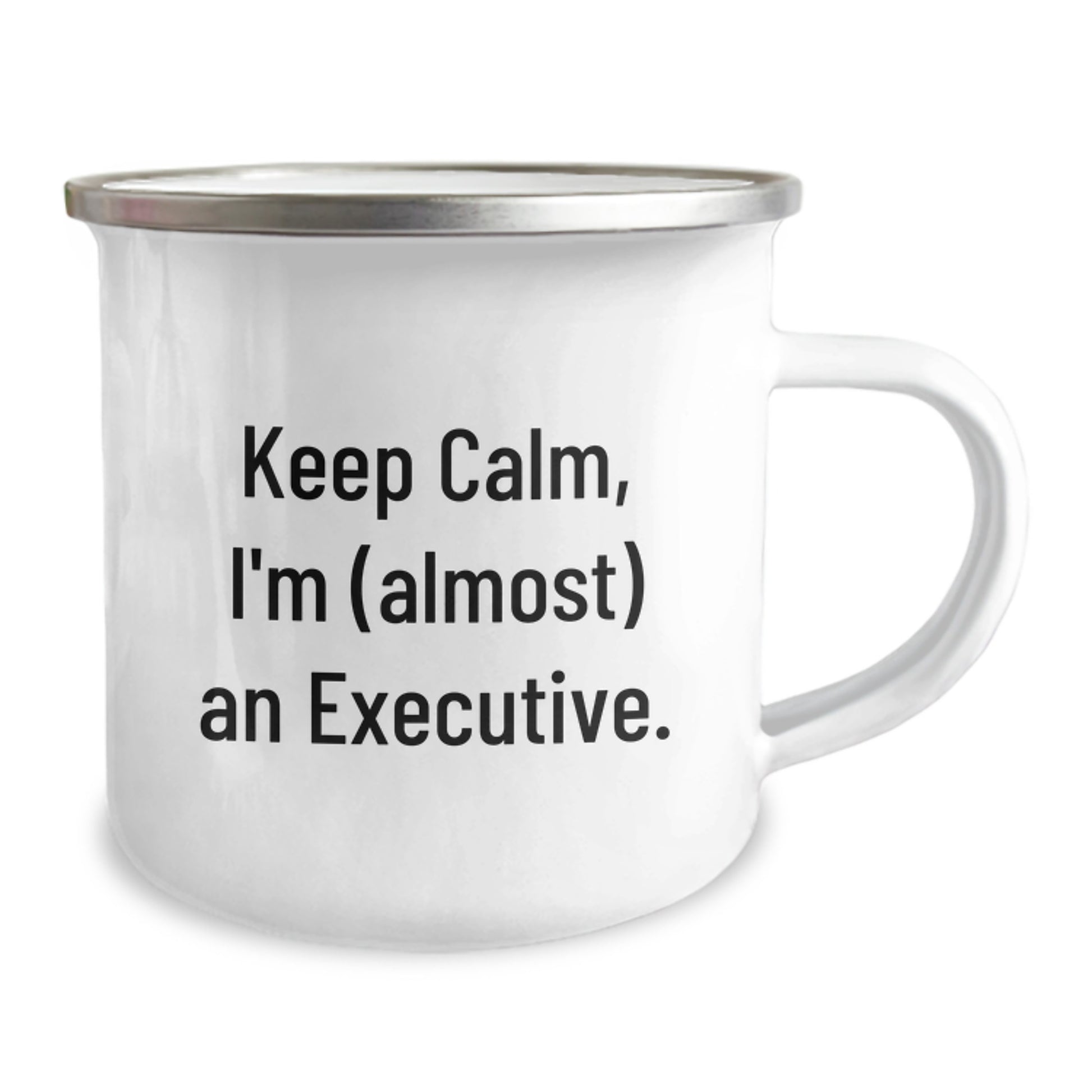 Funny Executive Gifts for Friends - Keep Calm I'm (almost) An Executive Camping Mug, Unique Executive Christmas Unique Gifts from Friends, Funny Executive Humor Mug for Men - Image 2