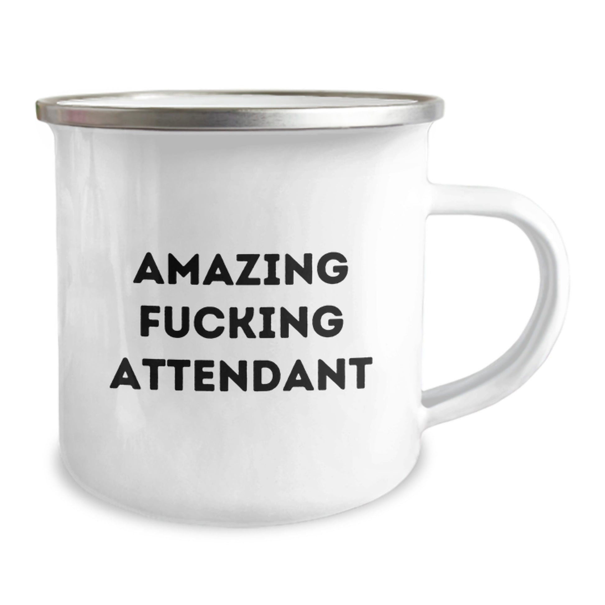 Funny Attendant Gift Ideas, Christmas Unique Gifts from Men, Women, Friends, Coworkers, Family - Camping Mug with Amazing F--king Attendant Quote - Image 2