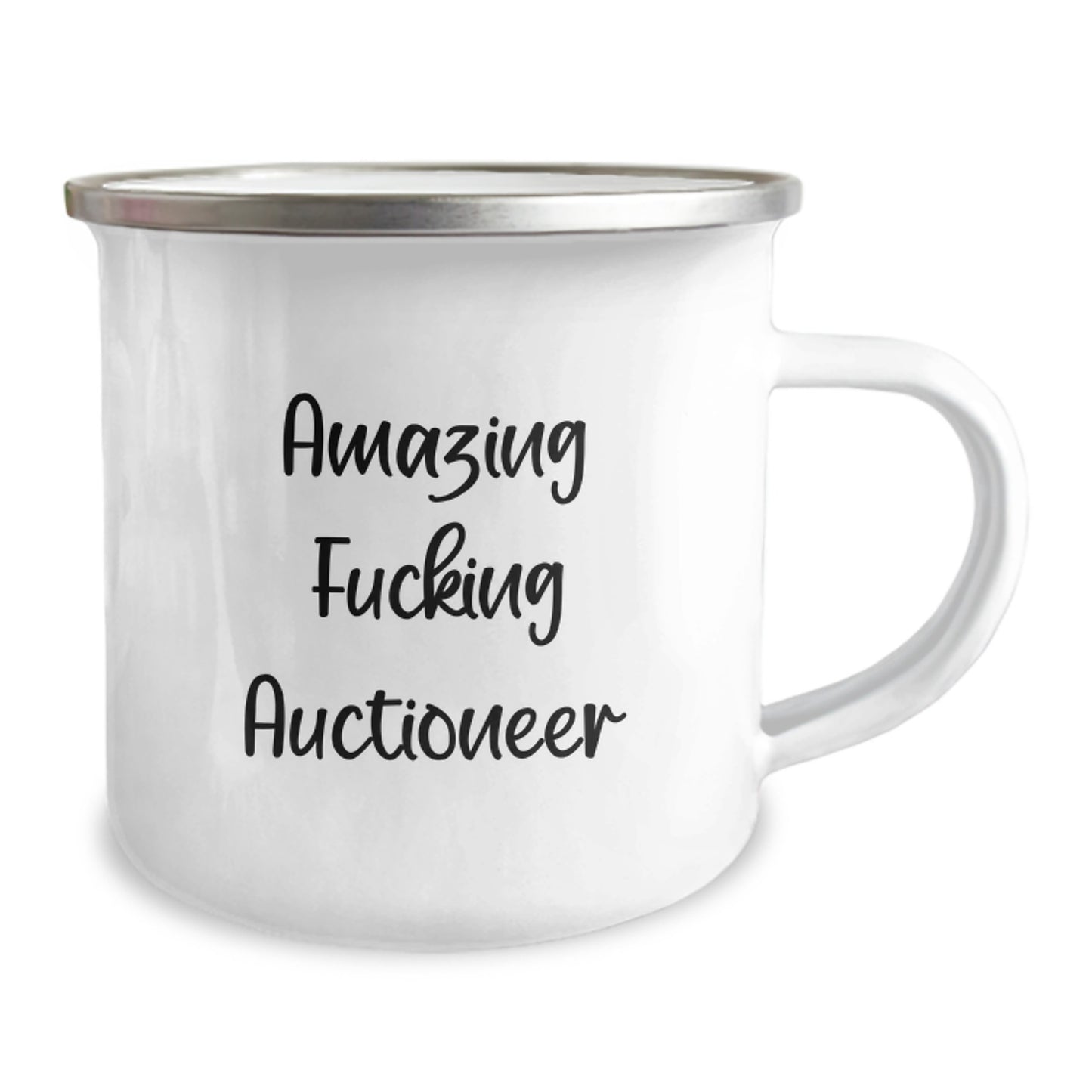 Funny Gifts from Friends for Amazing Auctioneer Camping Mug, Ideal Gift Ideas for Men, Birthday or Christmas Unique Presents - Image 2