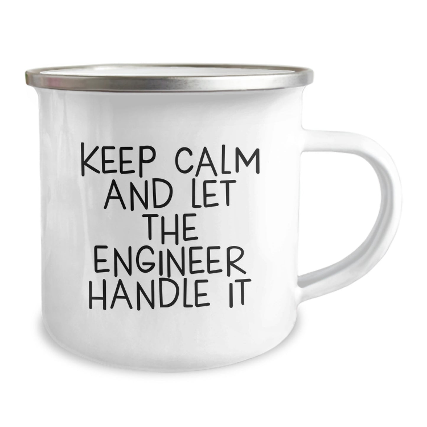 Engineer Christmas Unique Gifts from Friends for Engineers Keep Calm And Let The Engineer Handle It Funny Stainless Steel Camping Mug - Image 2
