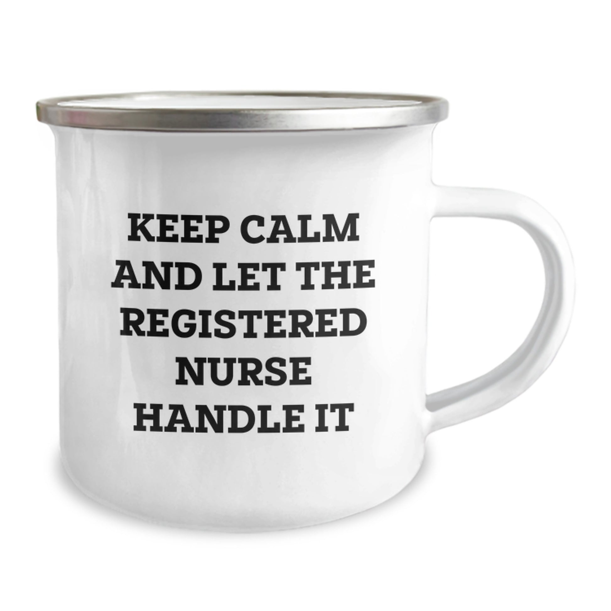 Funny Registered Nurse Gifts from Men to Coworkers - Keep Calm and Let the RN Handle It Christmas Unique Mug - Image 2