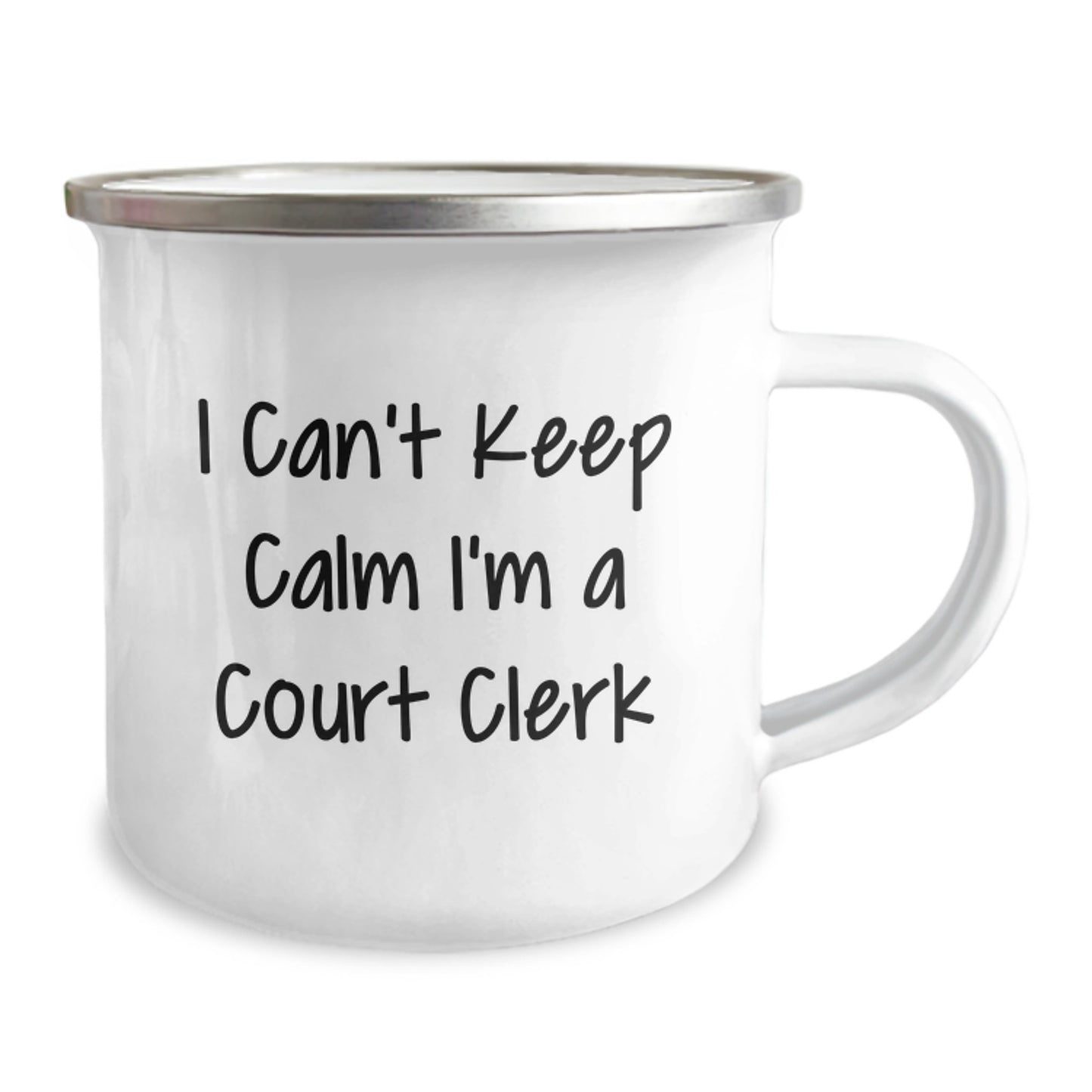 Funny Court Clerk Gifts for Men from Friends, I'm a Court Clerk Camping Mug for Christmas Unique Presents - Image 2