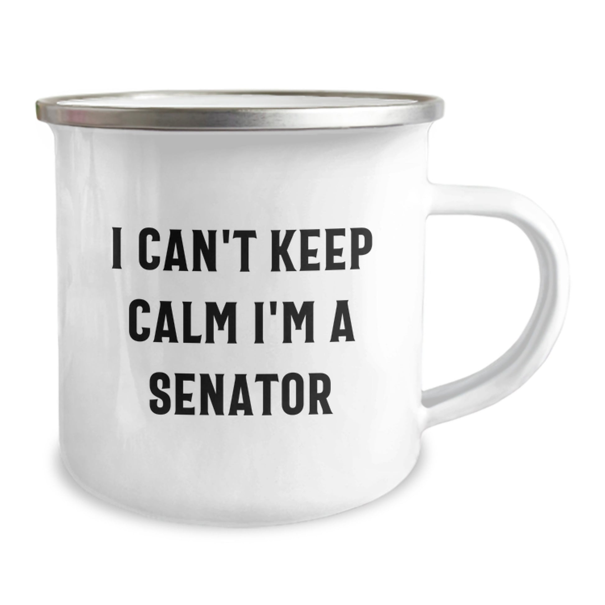 Senator Gifts I Can't Keep Calm Camping Mug for Graduation, Funny Quote Gifts from Friends, Unique Senator Gifts for Him, Her, or Coworkers - Image 2