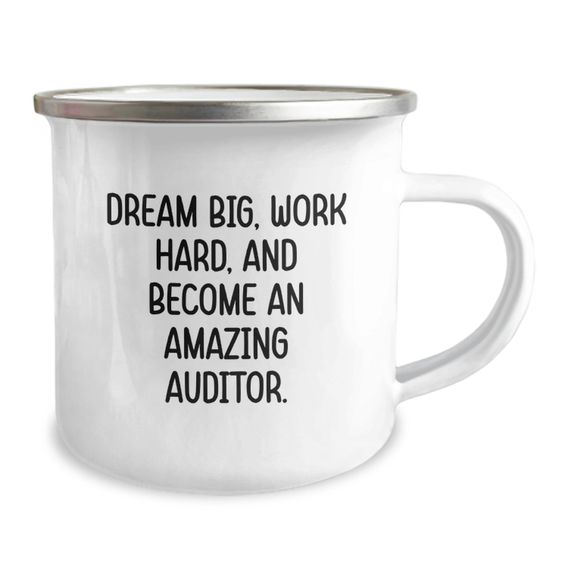 Funny Auditor Gifts - Camping Mug for Graduation - 'Dream Big, Work Hard, And Become An Amazing Auditor.' - Gifts from Men to Auditor Friends - Image 2