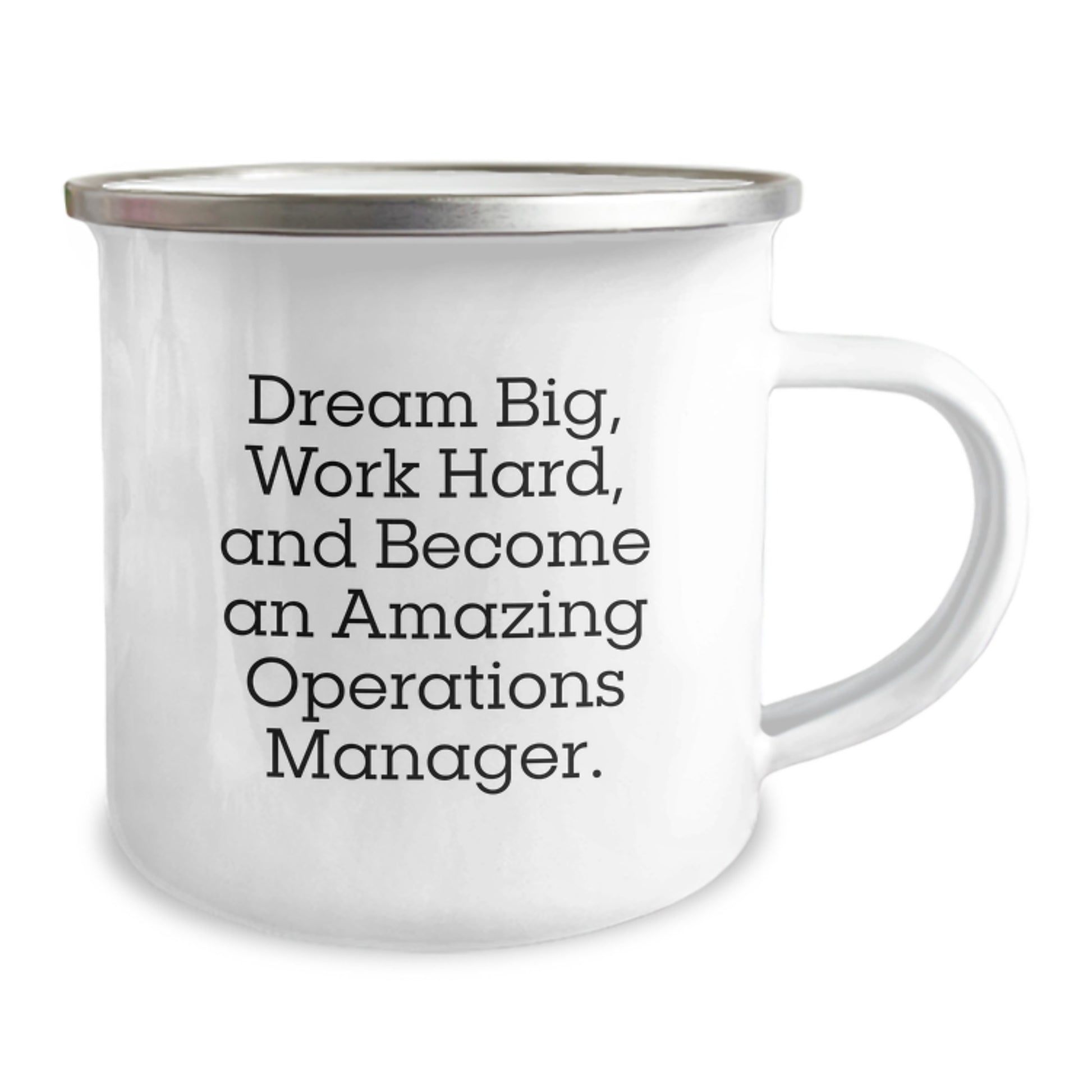 Inspiring Operations Manager Gifts for Men and Women - 'Dream Big, Work Hard, And Become An Amazing Operations Manager.' Funny Camping Mug for Graduation - Image 2