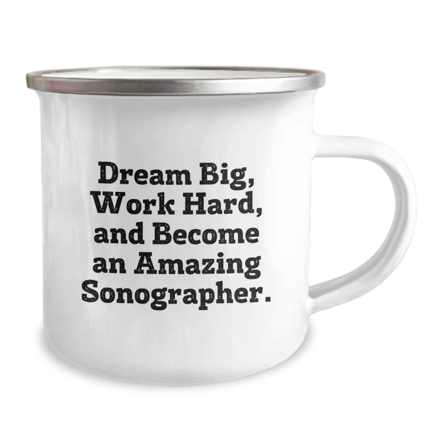Funny Sonographer Gifts for Men - Christmas Unique Gifts from Friends - Dream Big Sonographer Camping Mug - Image 2