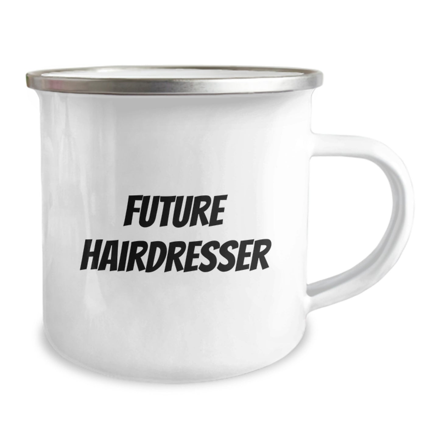 Funny Future Hairdresser Gifts from Friends for Hairdresser Graduation Camping Mug - Image 2