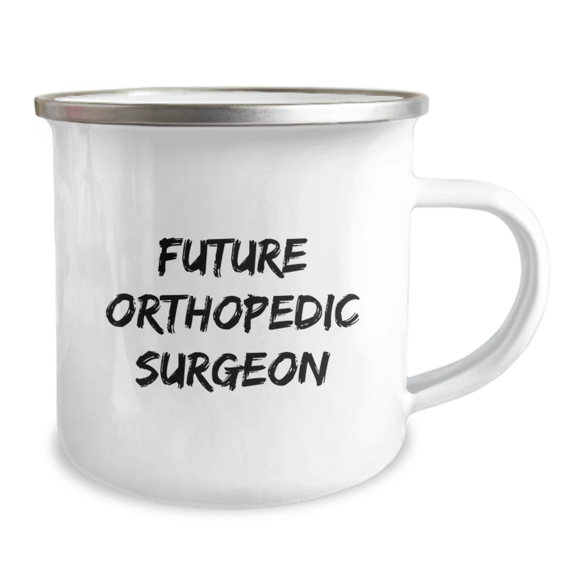Funny Orthopedic Surgeon Gifts for Men, Future Orthopedic Surgeon Camping Mug, Inspirational Quote 'Always be curious, Always be brave' from Family - Image 2