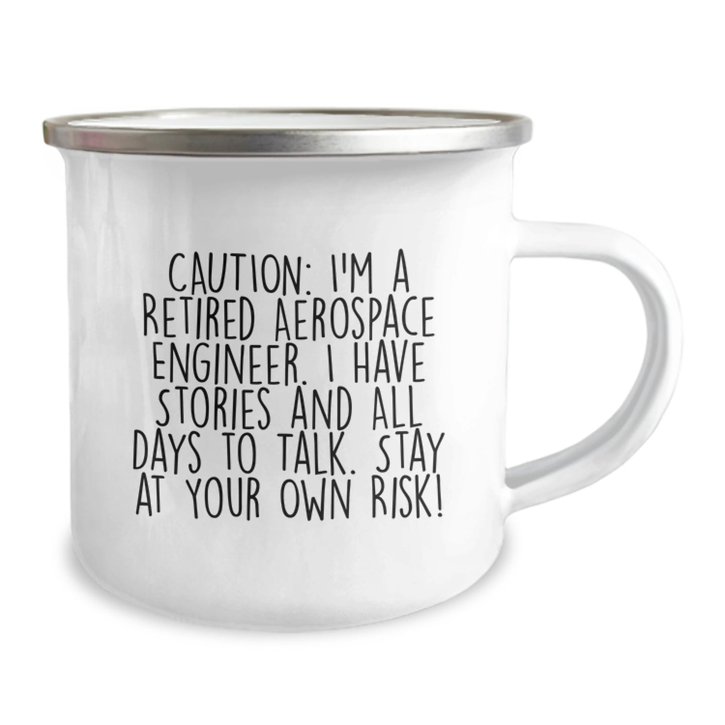 Funny Quote for Aerospace Engineer Christmas Unique Gifts, Personalized Camping Mug for Him or Her, 12 oz Stainless Steel Enamel Mug with Inspirational Sarcasm Humor - Image 2