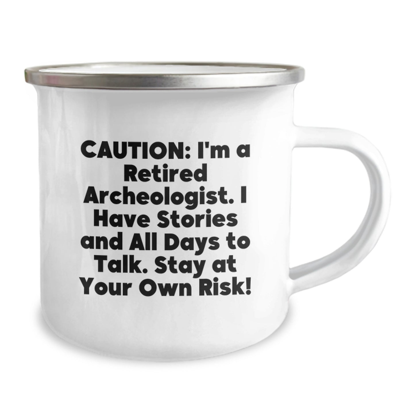 Funny Archeologist Gifts for Men - Caution: I'm A Retired Archeologist Mug for Christmas Unique Gifts from Friends and Family - Image 2