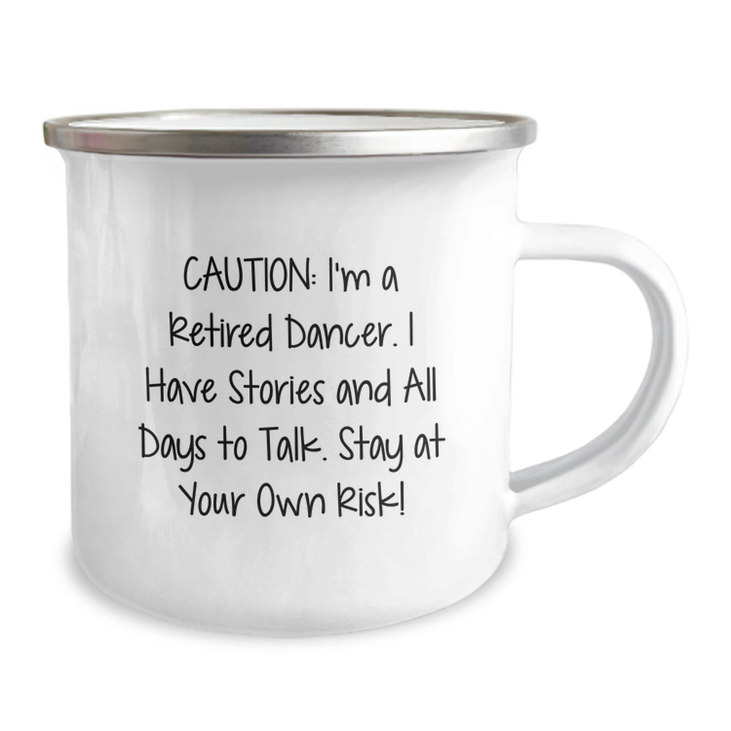 Funny Dancer Gifts from Friends, Christmas Unique Ideas for Dancer Lovers, Camping Mug with 'I'm A Retired Dancer' Quote - Image 2