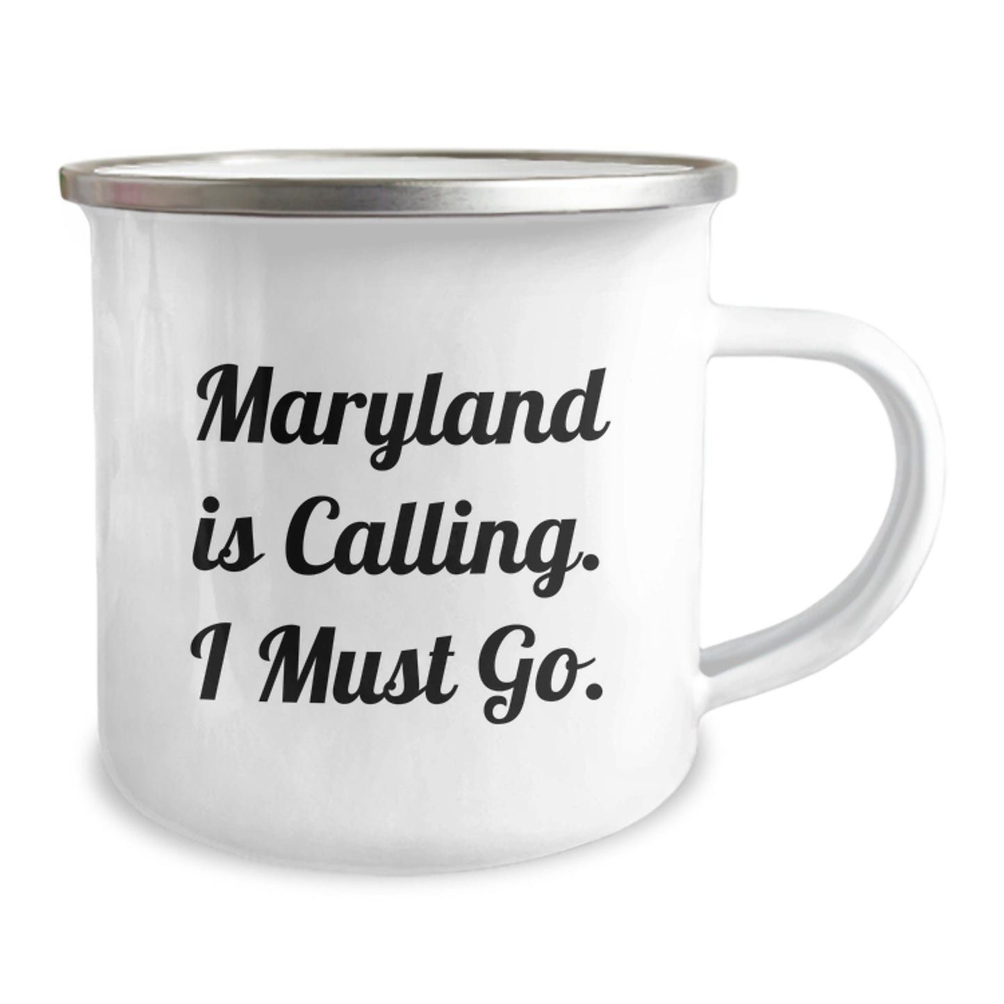 Funny Maryland Camping Mug Gifts for Men from Friends - 'Maryland Is Calling. I Must Go.' - Image 2