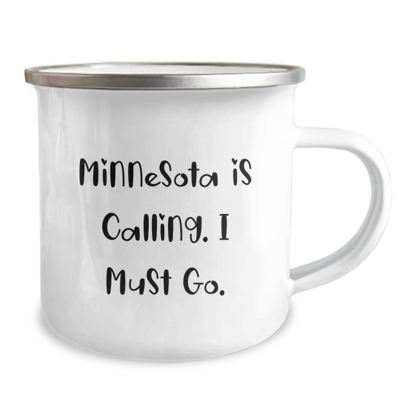 Minnesota Enthusiasts Gifts from Friends to Coworkers - Funny Camping Mug - 'Minnesota Is Calling. I Must Go.' - Image 2