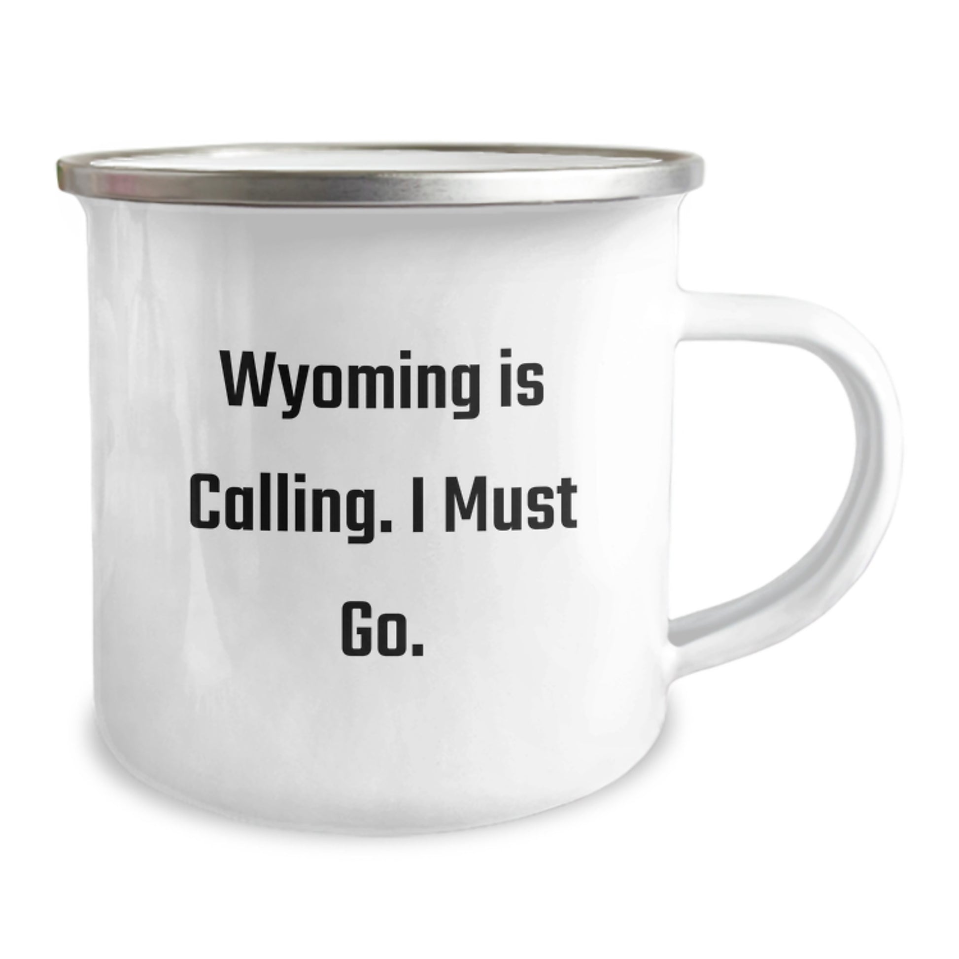 Wyoming Enthusiasts Gifts, Funny Camping Mug for Friends, Graduation Unique Gifts from Family, 'Wyoming Is Calling. I Must Go.' Quote - Image 2