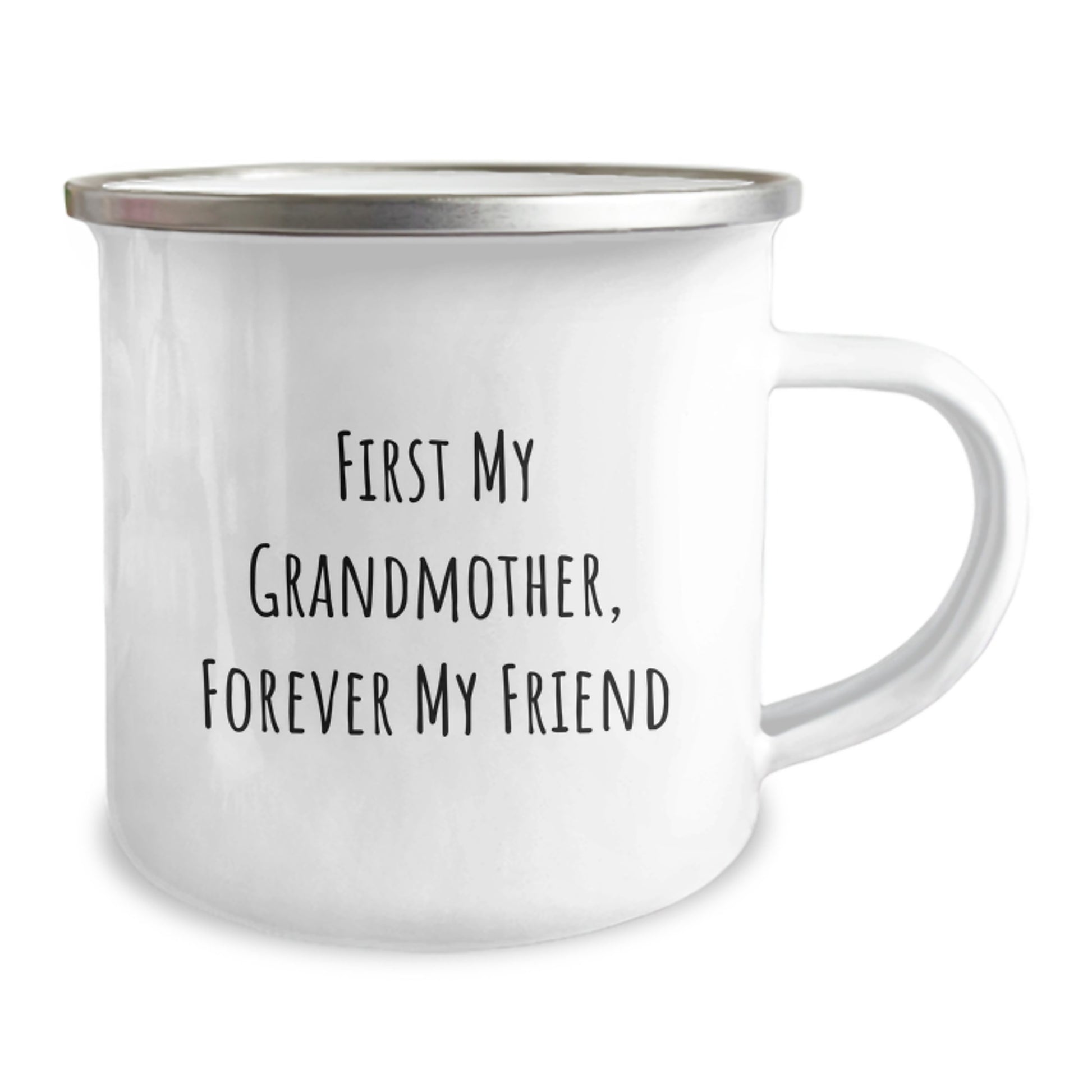 Grandmother's Inspirational Camping Mug, Gifts from Family, Unique Graduation Presents for Her, 'First My Grandmother, Forever My Friend' - Image 2