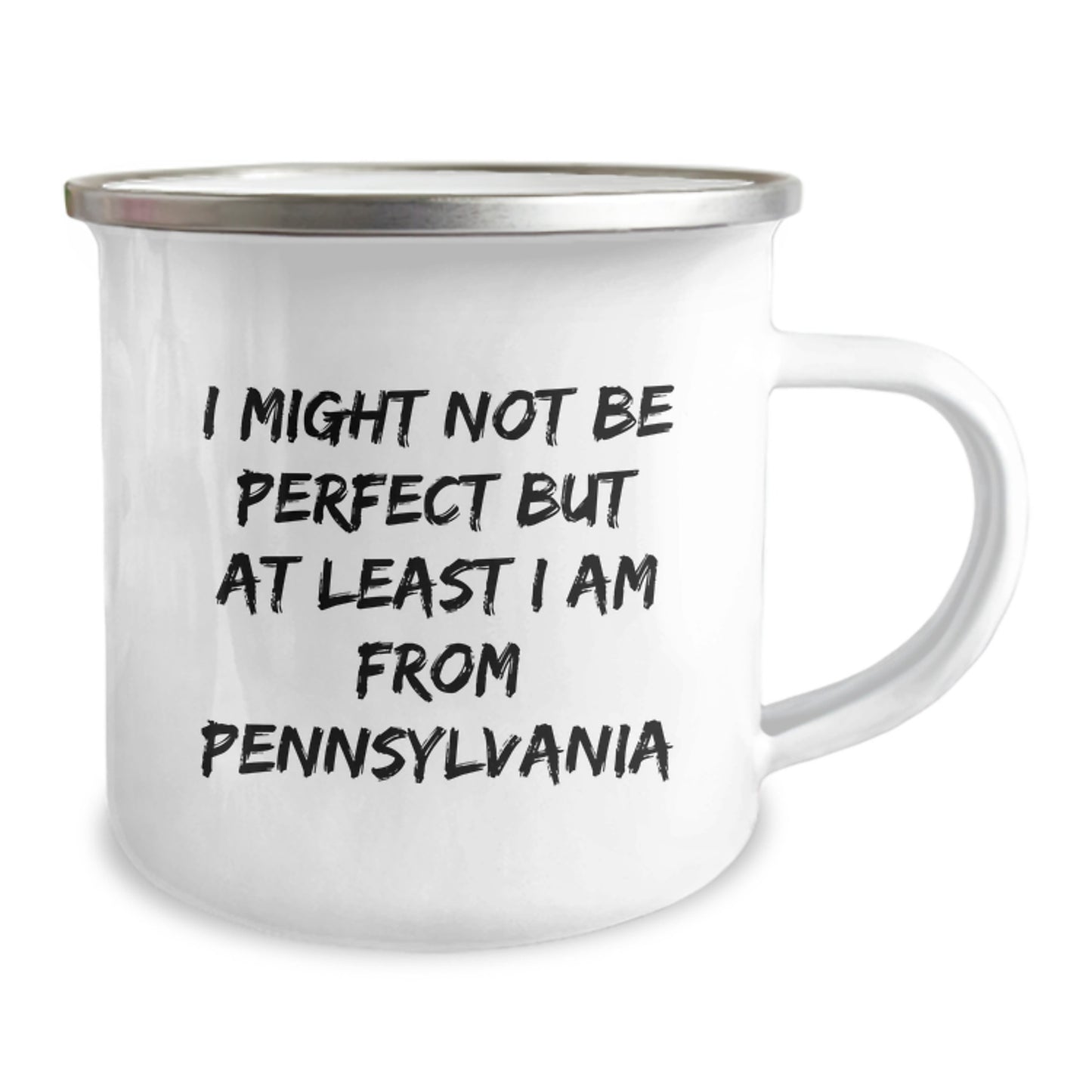 Pennsylvania Proud Camping Mug, Funny Quote Gift from Friends or Family for Graduation, Unique and Humorous - Image 2