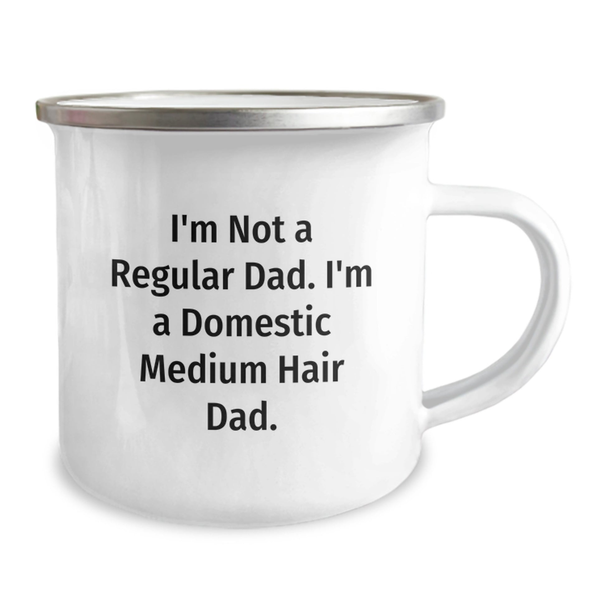 Domestic Medium Hair Dad Camping Mug, Funny Gifts from Men to Domestic Medium Hair Friends, Unique Graduation Gifts for Him - Image 2