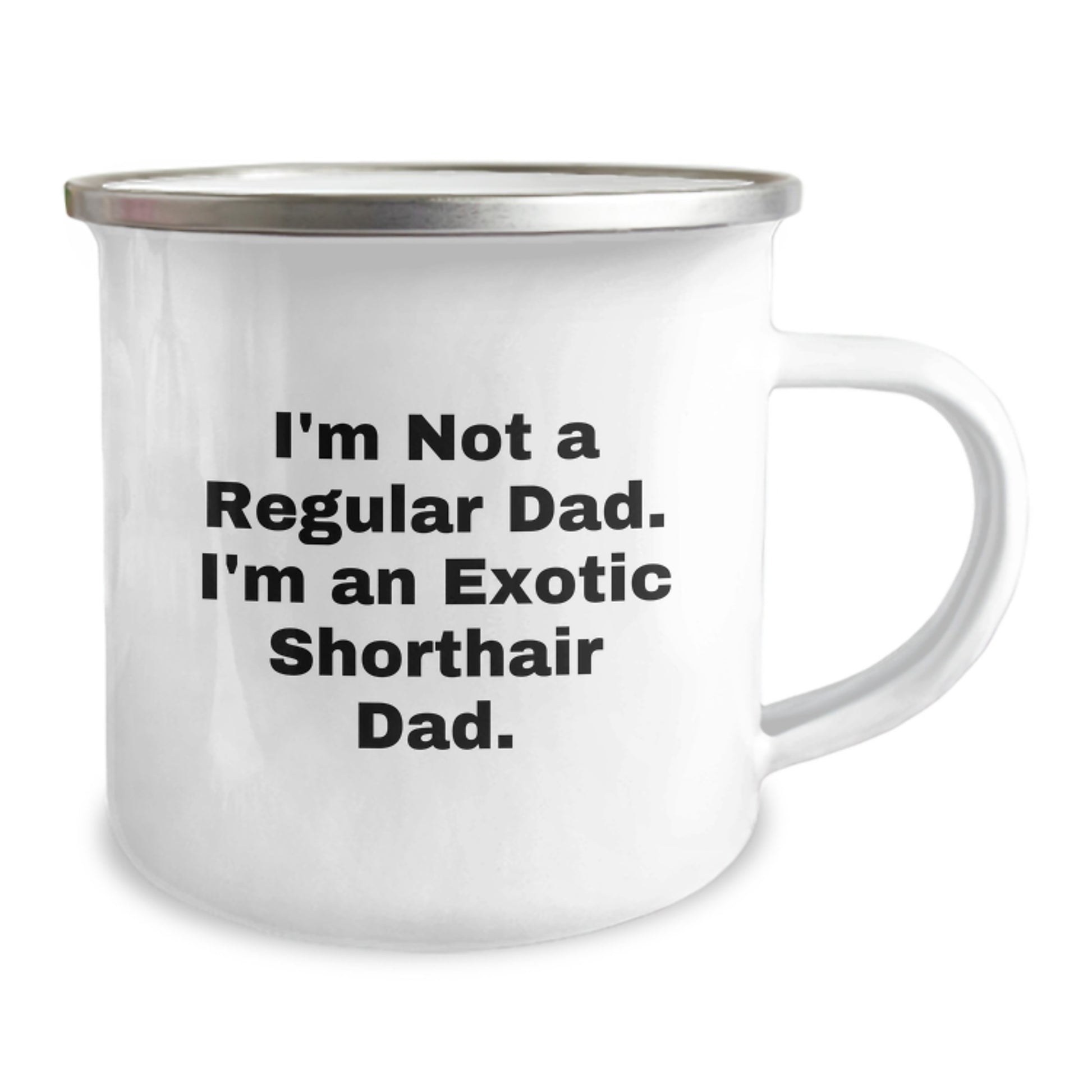 Exotic Shorthair Cat Dad Gifts for Men - 'I'm Not A Regular Dad. I'm An Exotic Shorthair Dad.' Funny Camping Mug for Graduation - Image 2