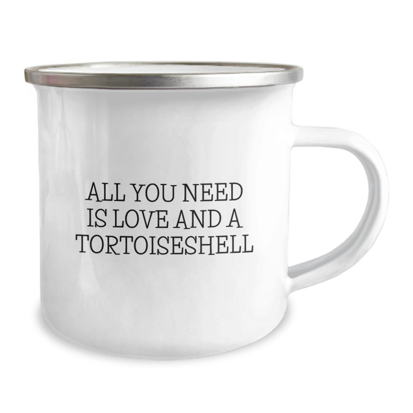 Funny Tortoiseshell Cat Gifts from Friends for Graduation Unique Gifts with Love and a Quote, 12 oz Camping Mug - Image 2