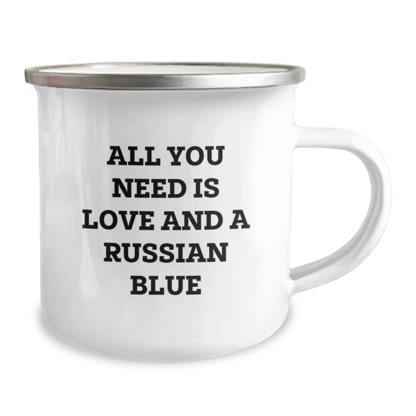 Funny Russian Blue Cat Gifts from Men to Russian Blue Cat Lovers, Camping Mug for Graduation Unique Gifts - Image 2
