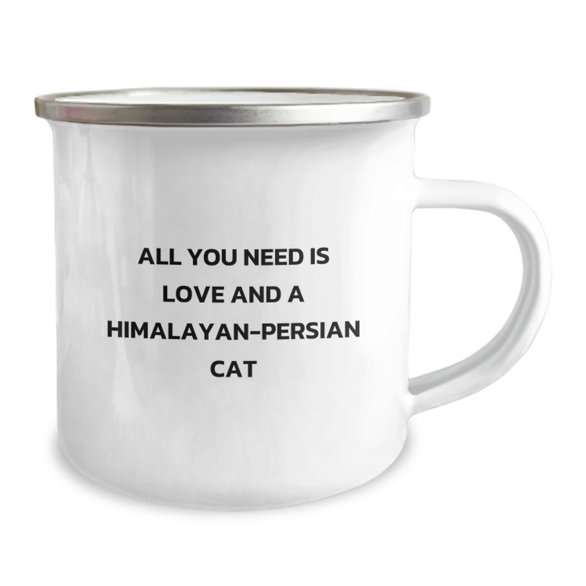 Himalayan-Persian Cat Lovers Gift, Funny Camping Mug for Graduation, 'All You Need Is Love And A Himalayan-persian Cat' - Gifts from Family to Friends - Image 2