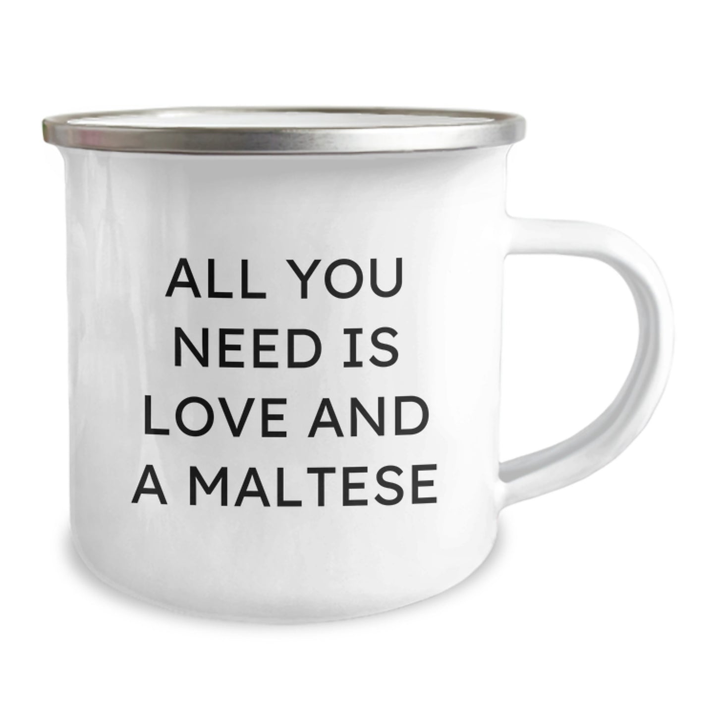 Love and Laughter for Maltese Dog Lovers - Gifts for Maltese Dog Owners from Friends and Family - Funny Maltese Dog Camping Mug - Image 2