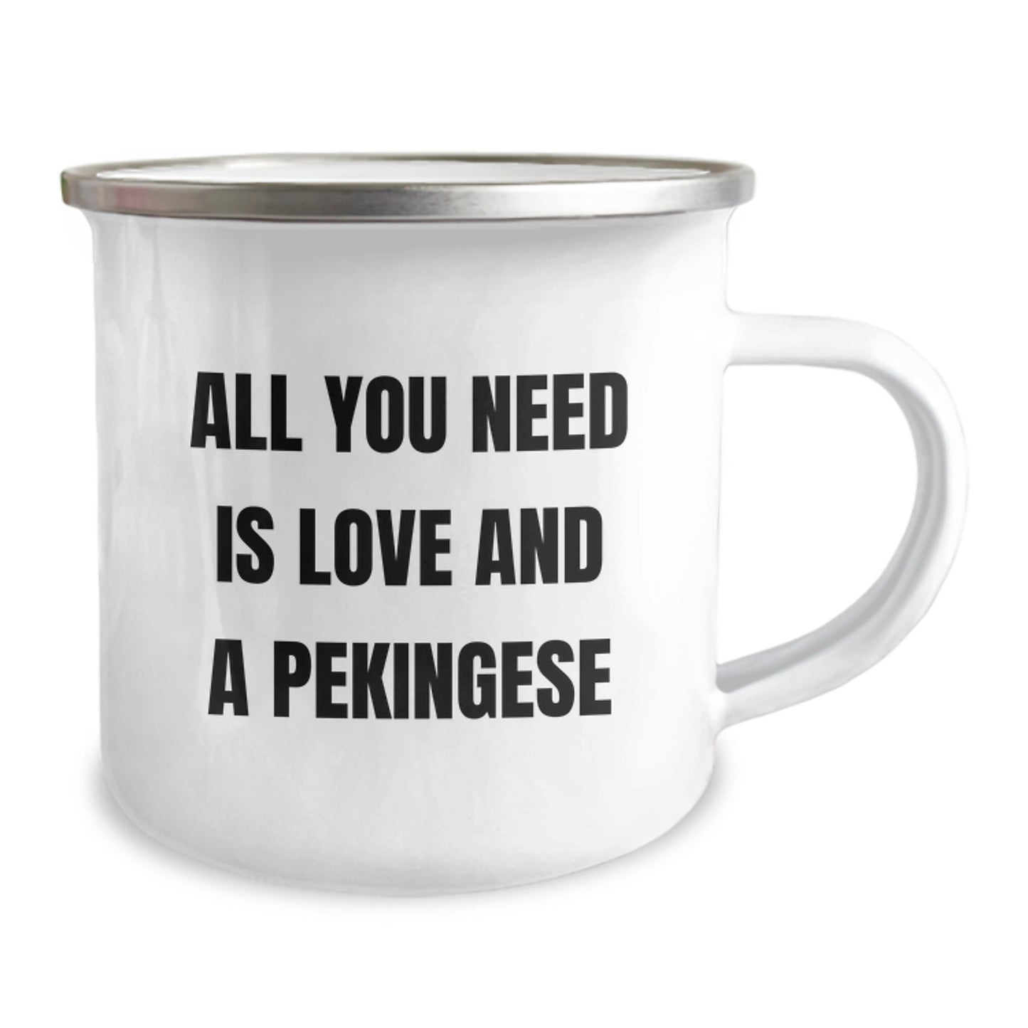Unique Pekingese Dog Camping Mug Gifts from Friends on Christmas - Image 2