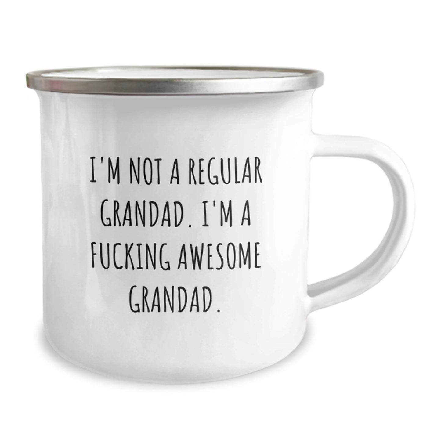 Funny Grandad Gifts for Men - I'm A F--king Awesome Grandad Camping Mug, Unique Christmas Memorable Presents for Grandad from Family - Image 2