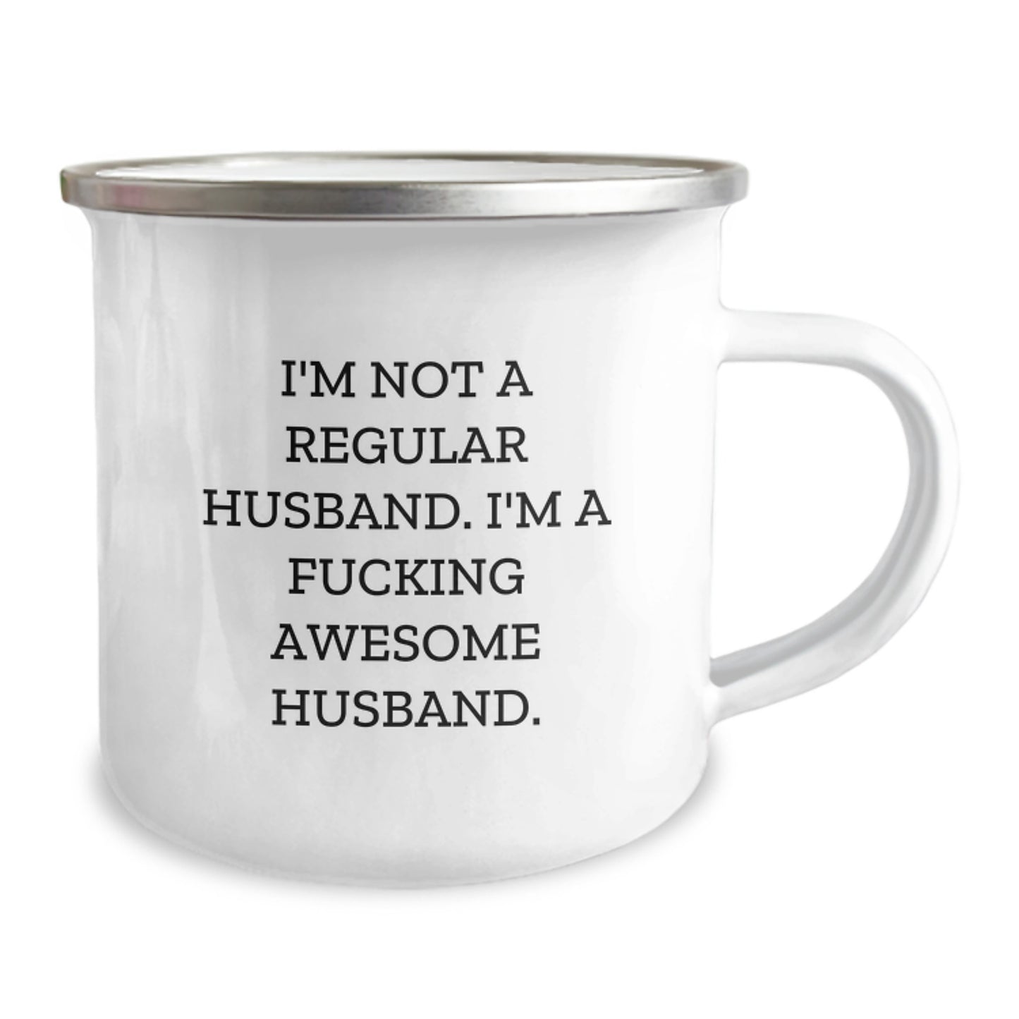 Funny Husband Gifts for Men, Camping Mug I'm Not A Regular Husband Gifts from Friends, Wife, and Family - Image 2
