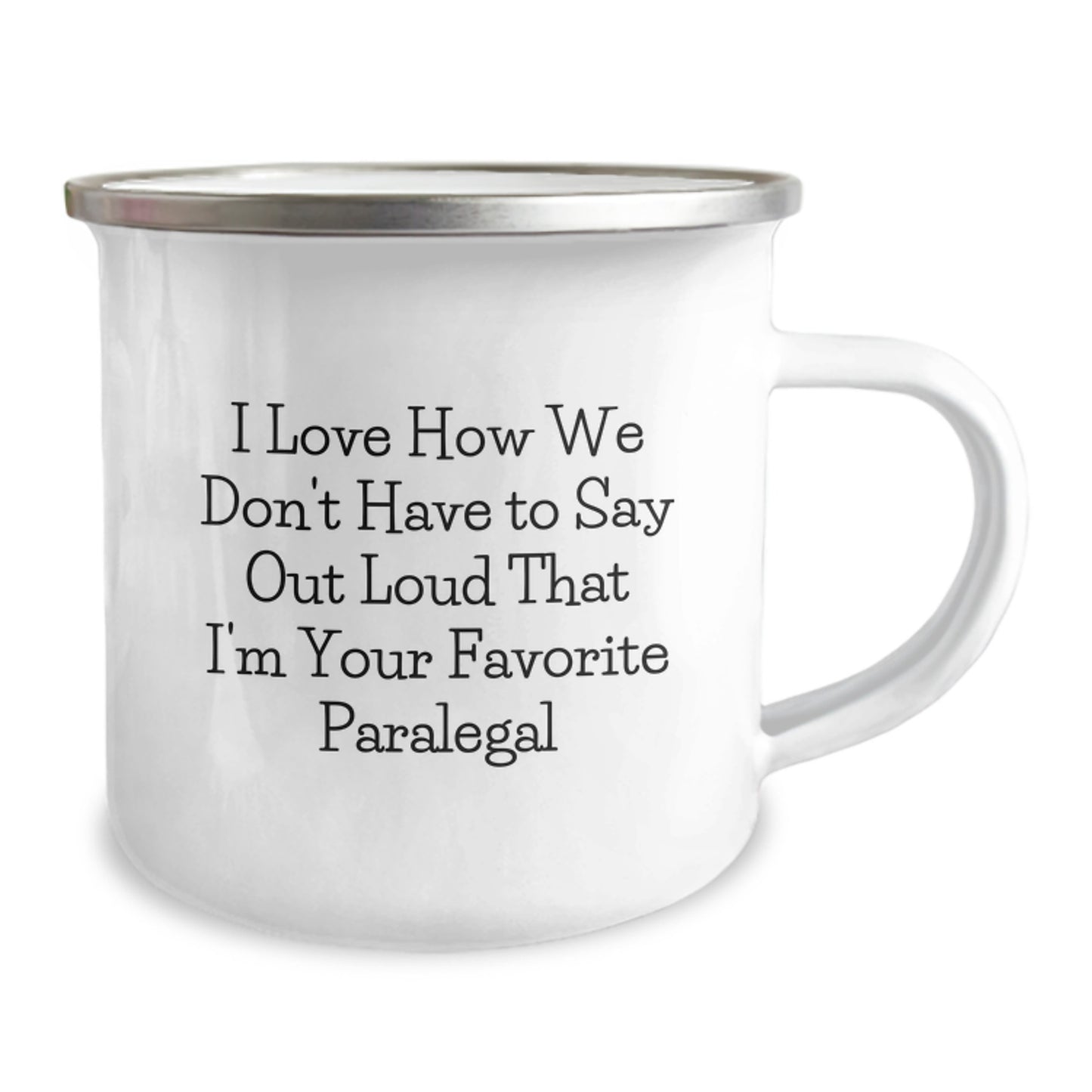 Funny Paralegal Gifts from Men, Gifts for Favorite Paralegal, 12oz Camping Mug with Inspirational Quote, Perfect Graduation Unique Gifts for Coworkers - Image 2