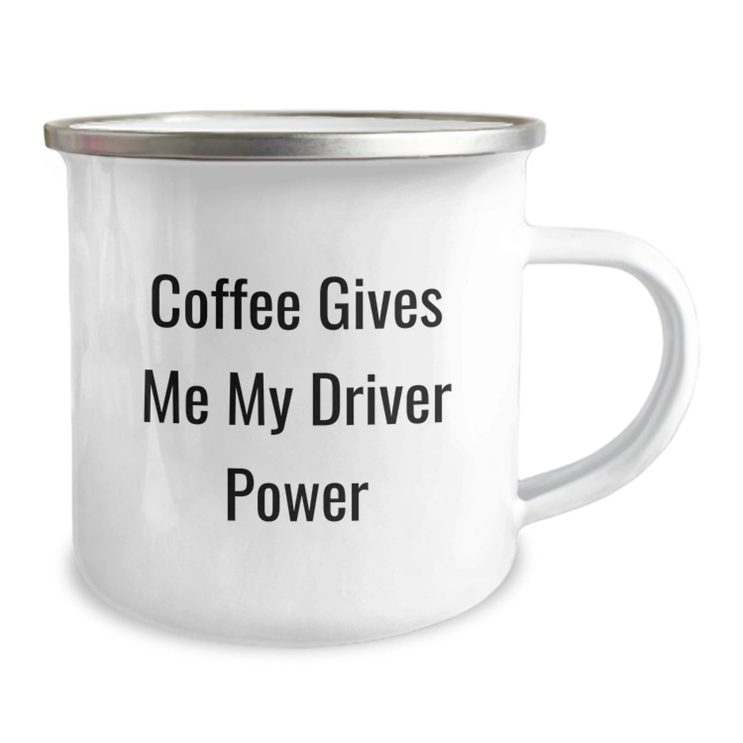 Funny Driver Gifts - Coffee Gives Me My Power Camping Mug for Birthday from Friends to Family - Image 2