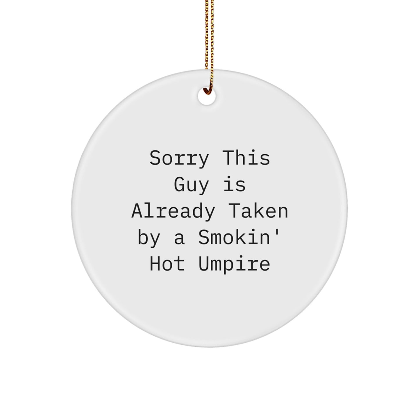 Funny Umpire Gifts for Friends, Circle Ornament Umpire, Christmas Unique Gifts from Friends - Image 1