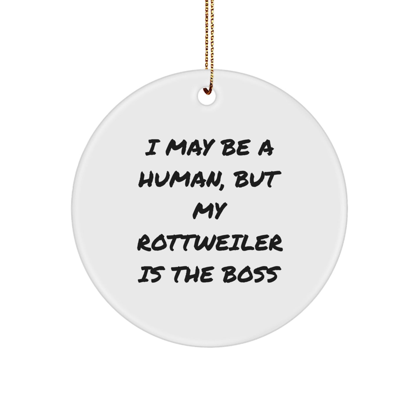 Funny Rottweiler Dog Gifts from Men to Rottweiler Dog Owners, Unique Christmas Decorations for Rottweiler Dog Lovers - Image 1