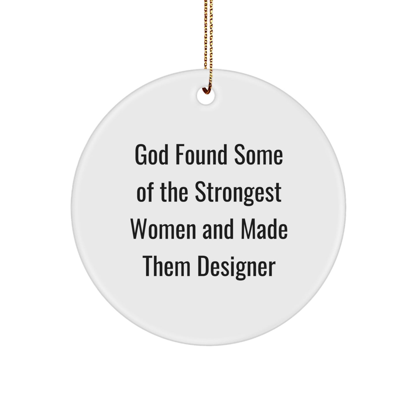 Designer Circle Ornaments for Christmas Unique Gifts for Women from Men - Image 1