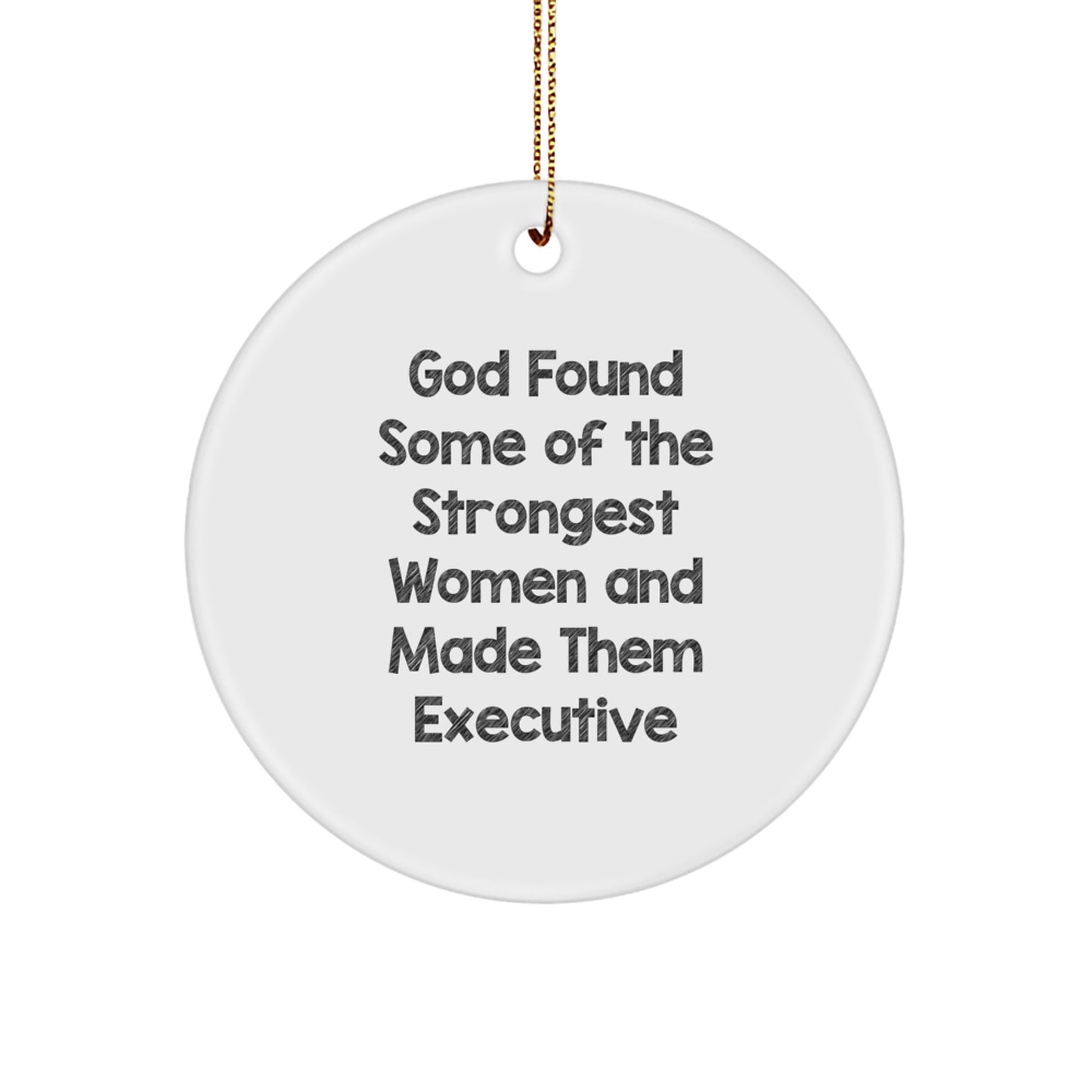 Funny Executive Circle Ornament Gifts from Women for Men Coworkers Family - Image 1