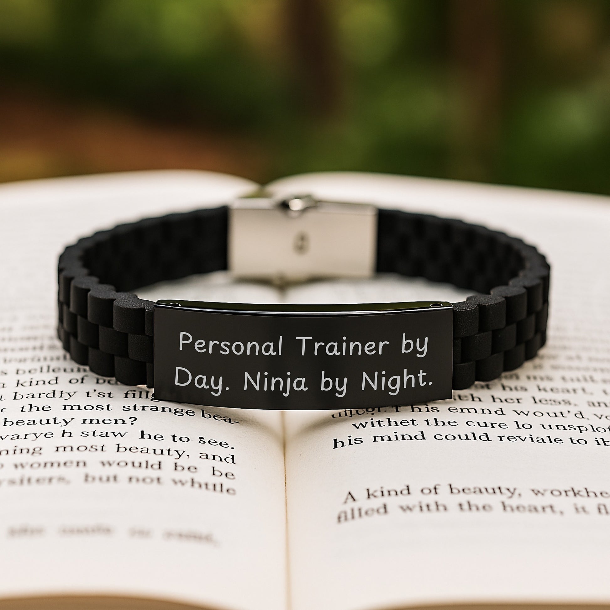 Personal Trainer Gifts Funny Quote Glide lock Clasp Birthday - 'Personal Trainer By Day. Ninja By Night.' from Friends - Image 2
