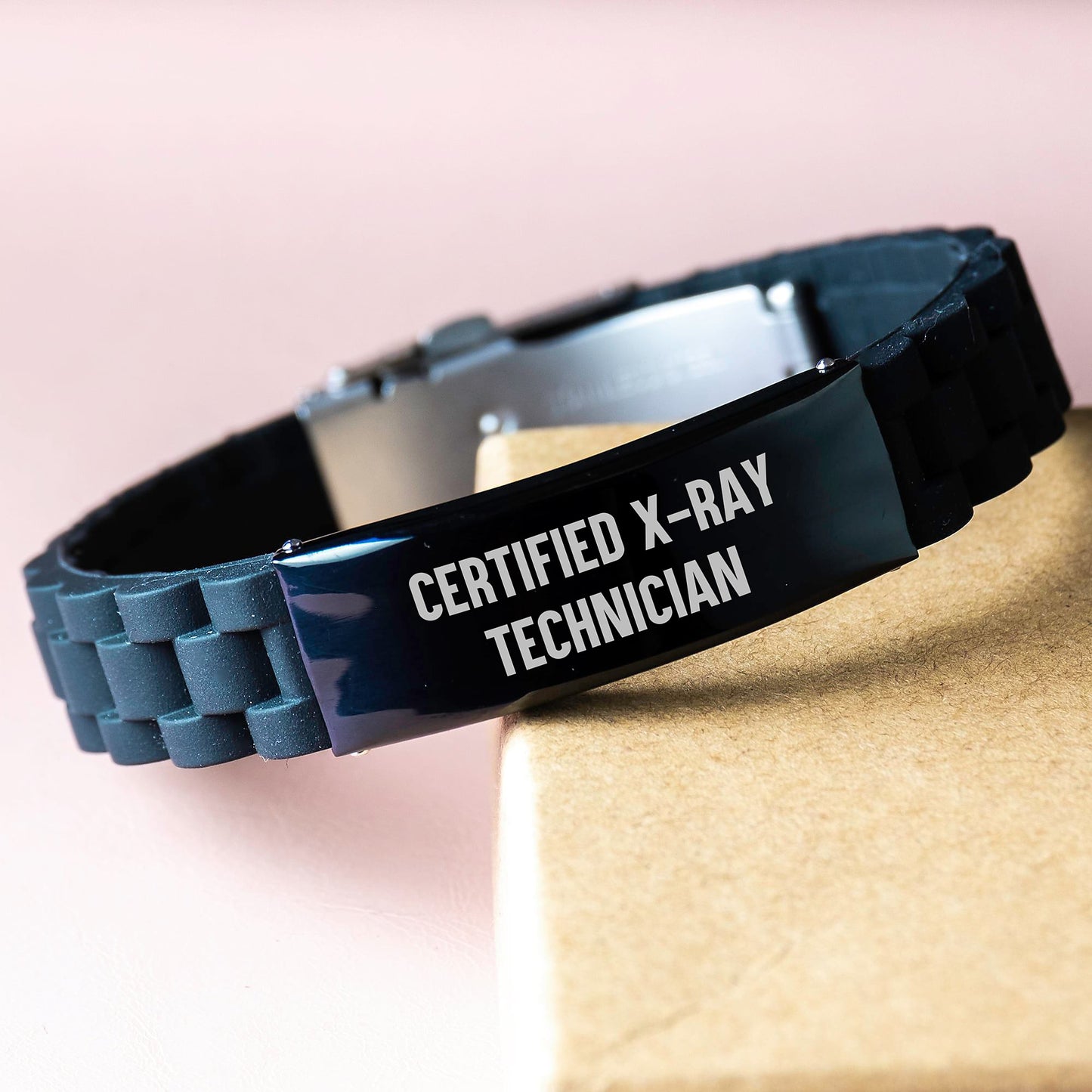 X-Ray Technician Gifts Funny Quotes Glide lock Clasp Birthday Jewelry from Friends, Certified X-ray Technician's Unique Present for Him or Her - Image 3